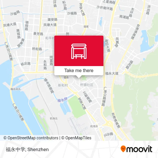 福永中学 map