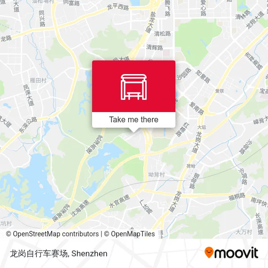 龙岗自行车赛场 map