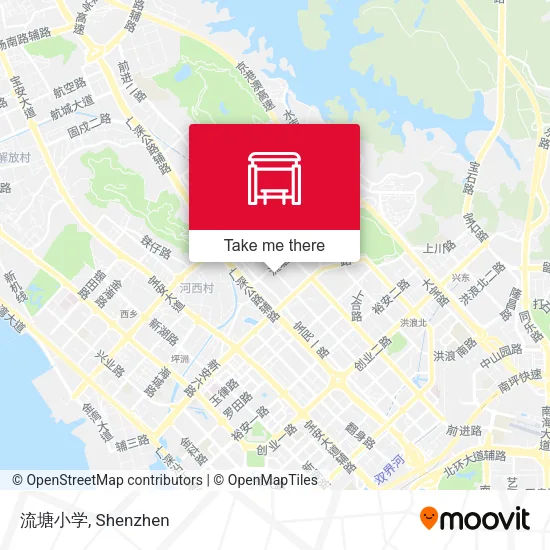 流塘小学 map