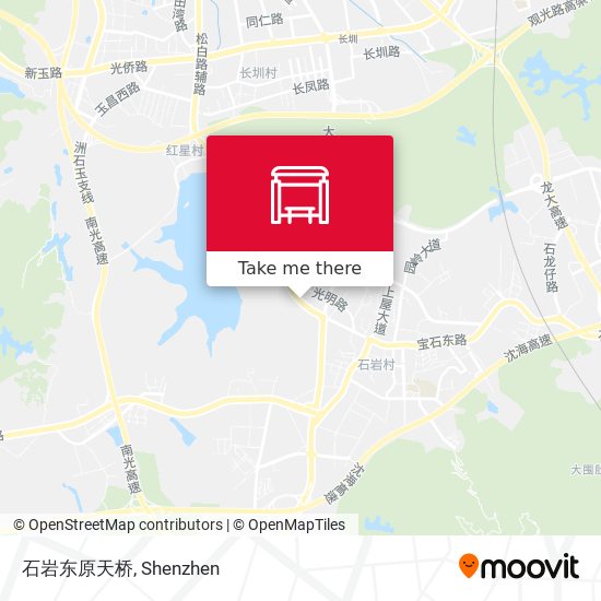 石岩东原天桥 map