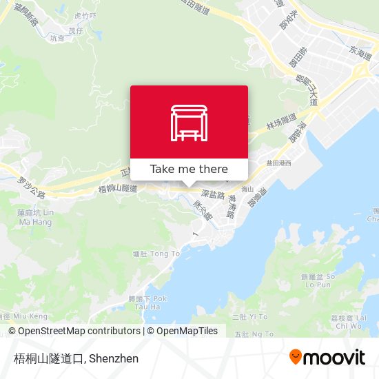 梧桐山隧道口 map