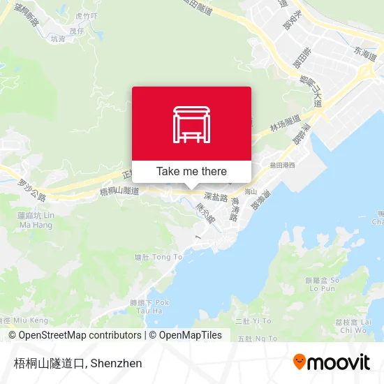 梧桐山隧道口 map
