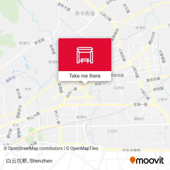 白云坑桥 map