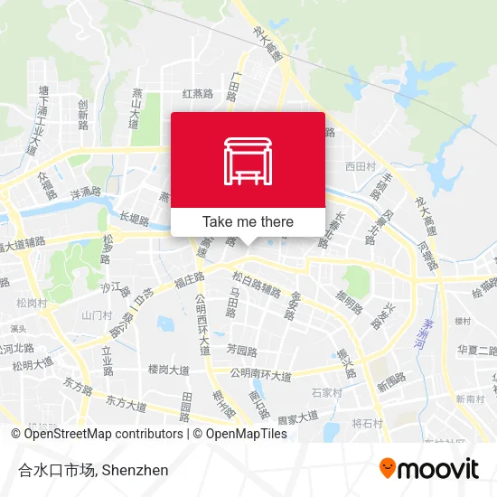 合水口市场 map