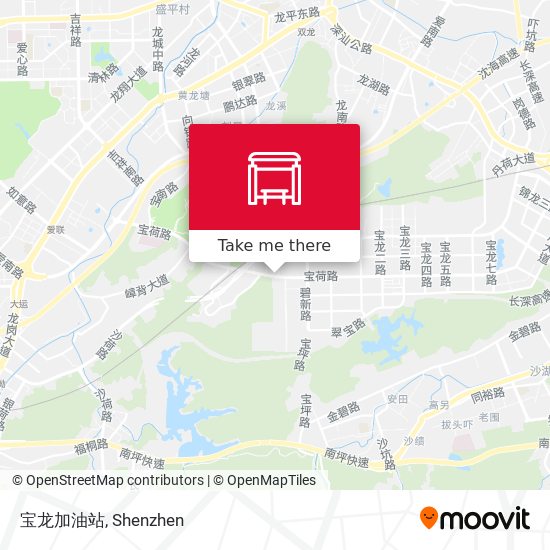 宝龙加油站 map