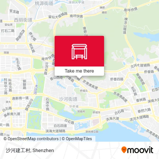 沙河建工村 map