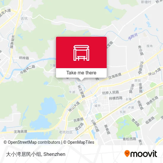 大小湾居民小组 map