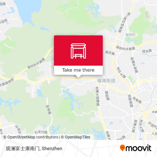 观澜富士康南门 map