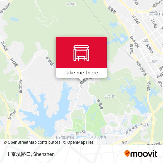 王京坑路口 map