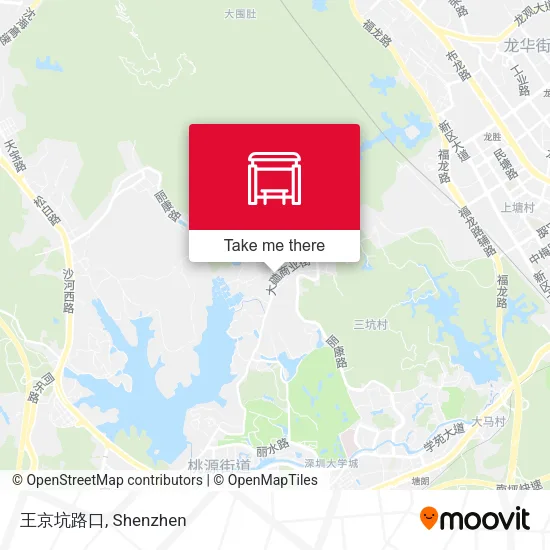 王京坑路口 map
