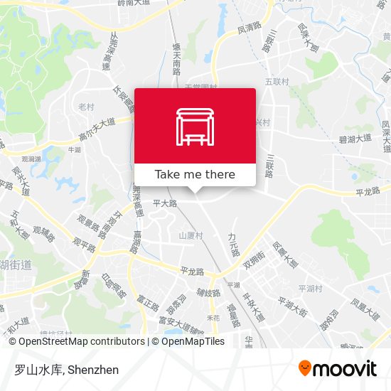 罗山水库 map