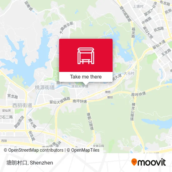 塘朗村口 map