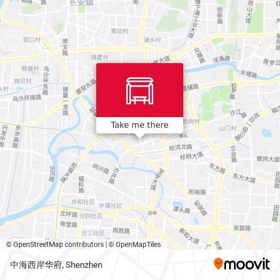 中海西岸华府 map