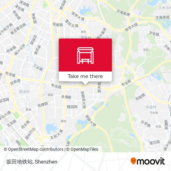 坂田地铁站 map