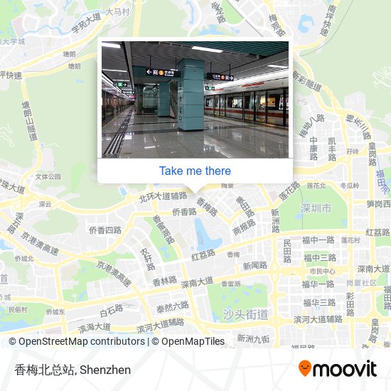 香梅北总站 map