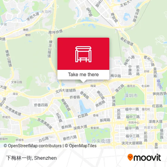下梅林一街 map