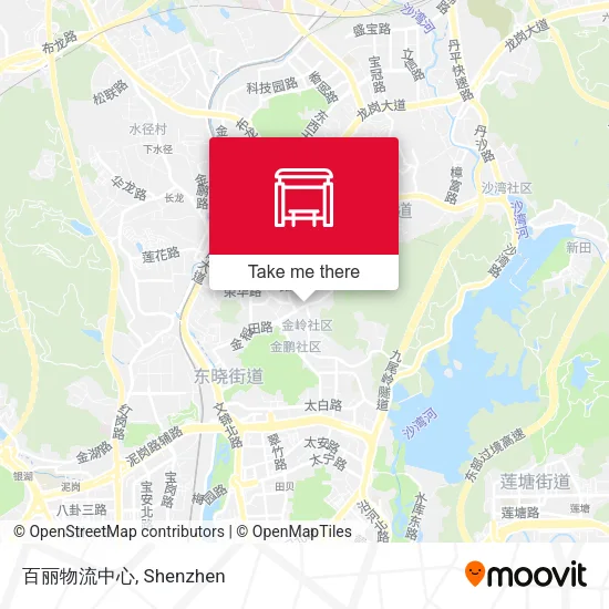 百丽物流中心 map