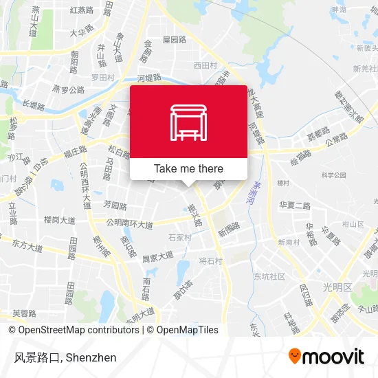 风景路口 map