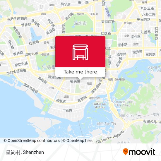 皇岗村 map