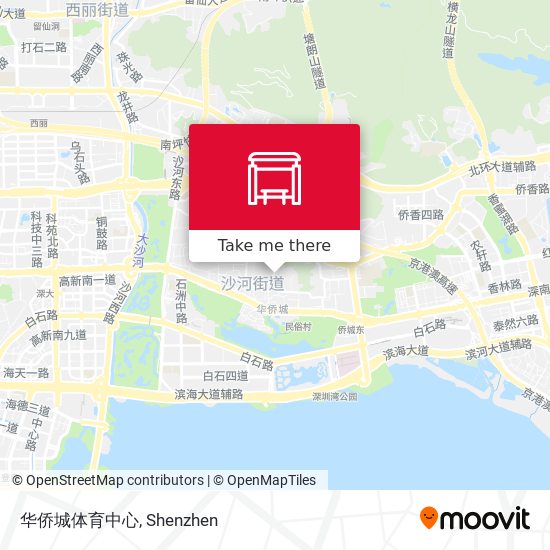 华侨城体育中心 map