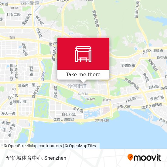 华侨城体育中心 map