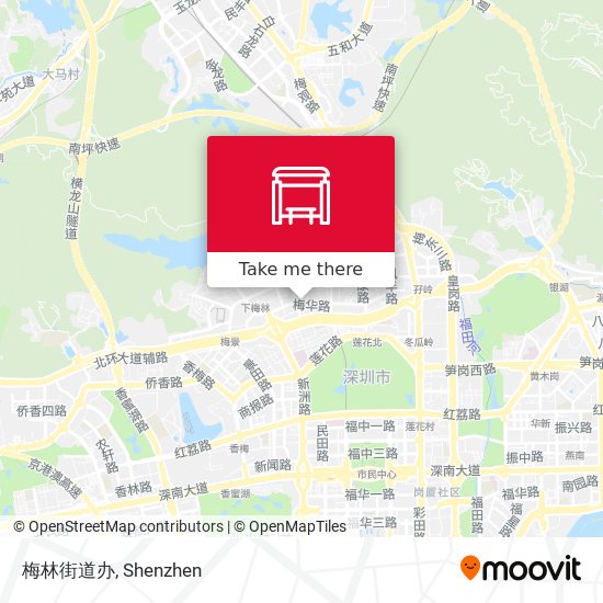 梅林街道办 map