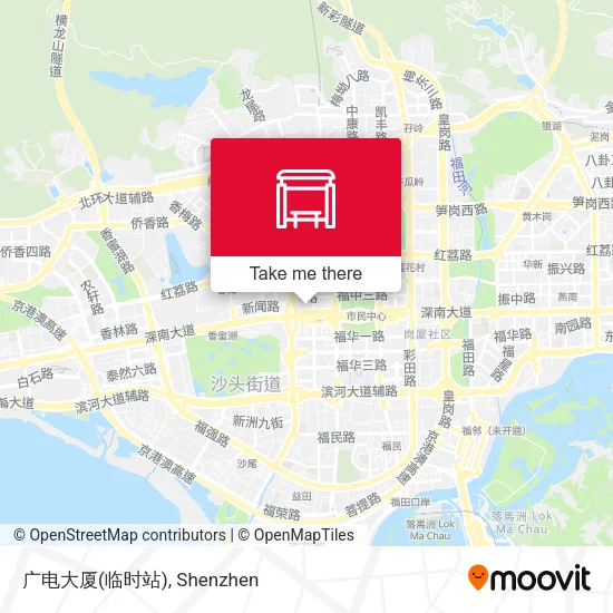 广电大厦(临时站) map
