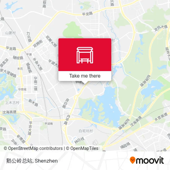鹅公岭总站 map