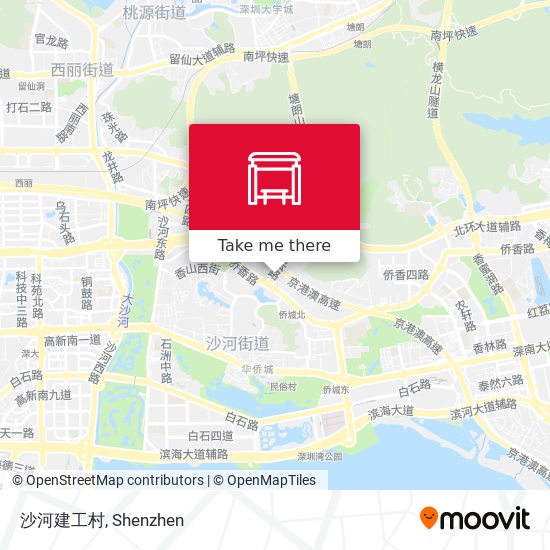 沙河建工村 map