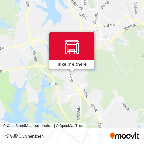 塘头路口 map