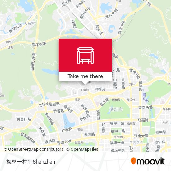 梅林一村1 map