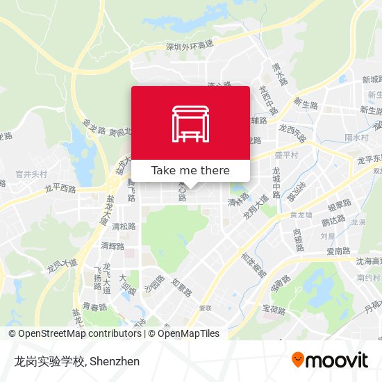 龙岗实验学校 map