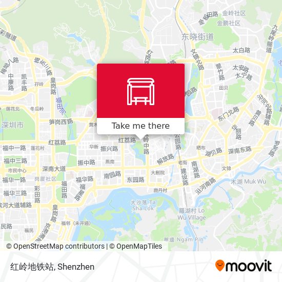 红岭地铁站 map