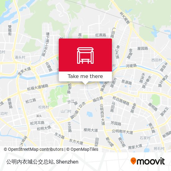公明内衣城公交总站 map