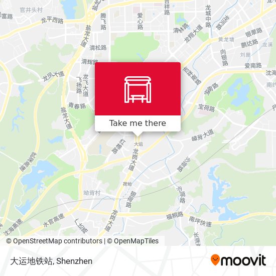 大运地铁站 map