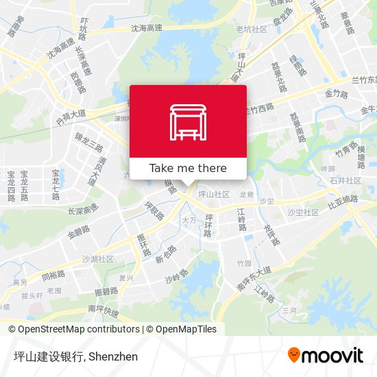 坪山建设银行 map