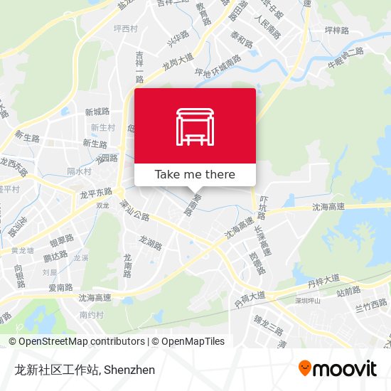 龙新社区工作站 map