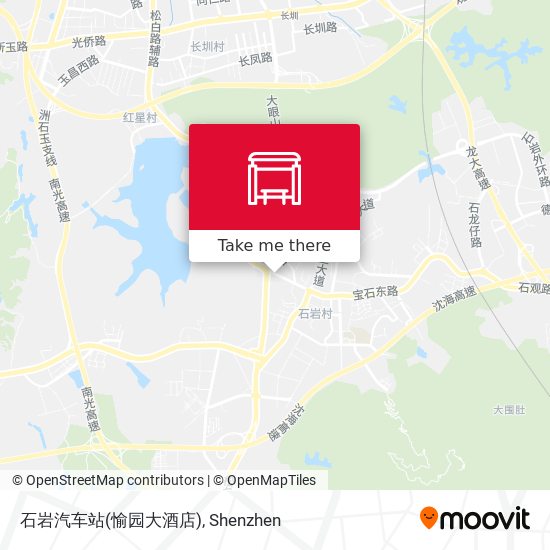 石岩汽车站(愉园大酒店) map