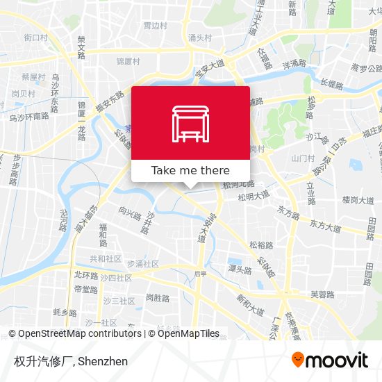 权升汽修厂 map