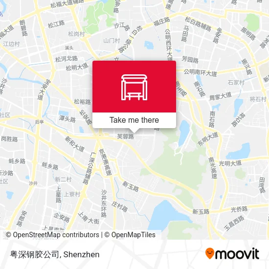 粤深钢胶公司 map
