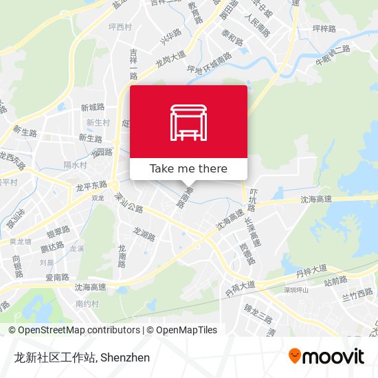 龙新社区工作站 map