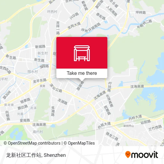 龙新社区工作站 map