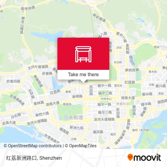 红荔新洲路口 map