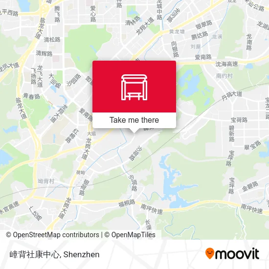 嶂背社康中心 map