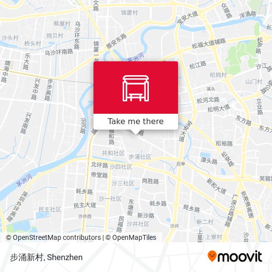 步涌新村 map