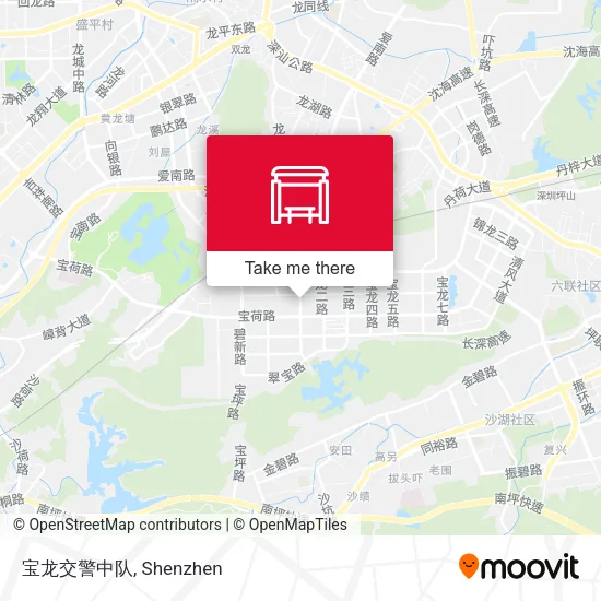 宝龙交警中队 map