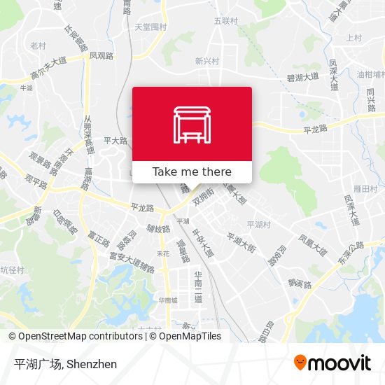 平湖广场 map