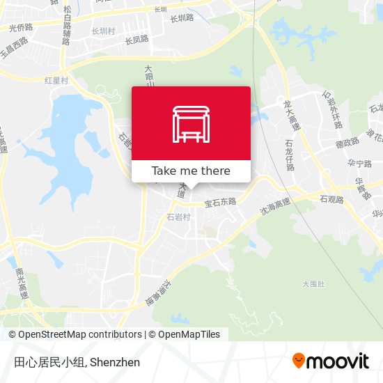 田心居民小组 map