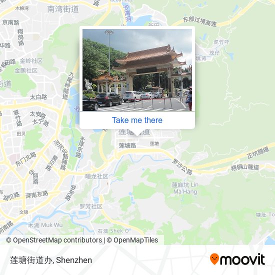 莲塘街道办 map