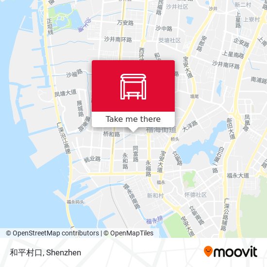 和平村口 map